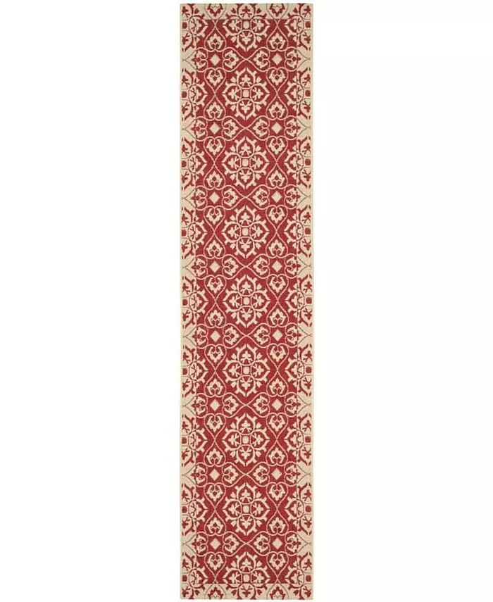 Safavieh Courtyard Red and Creme 2'3