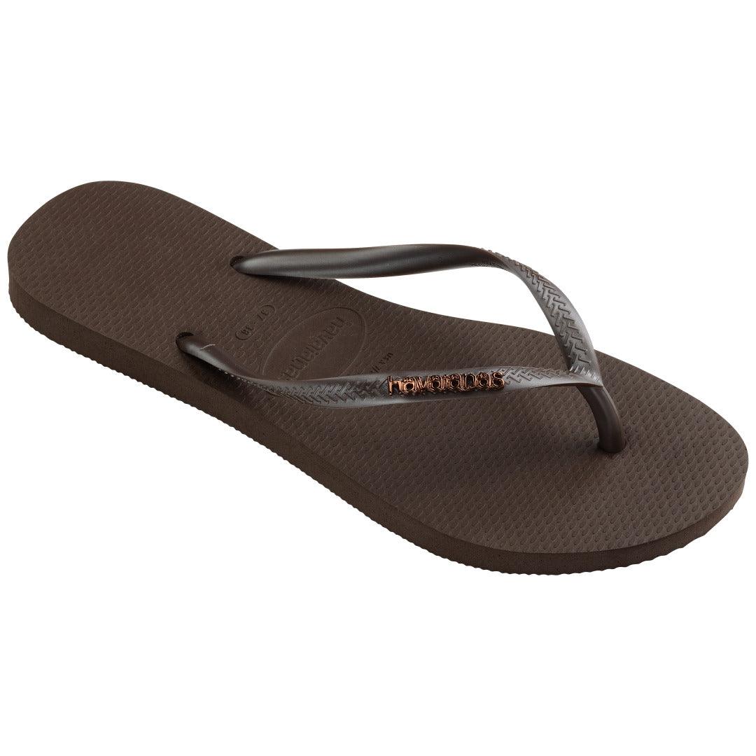 Chinelo Havaianas Slim Logo Metallic