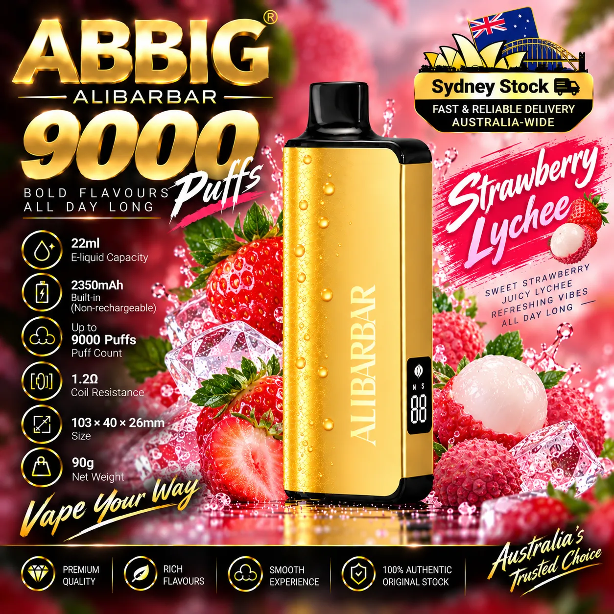 🎉Alibarbar ABBIG 9000  ( Sydney Stock 🚚 )