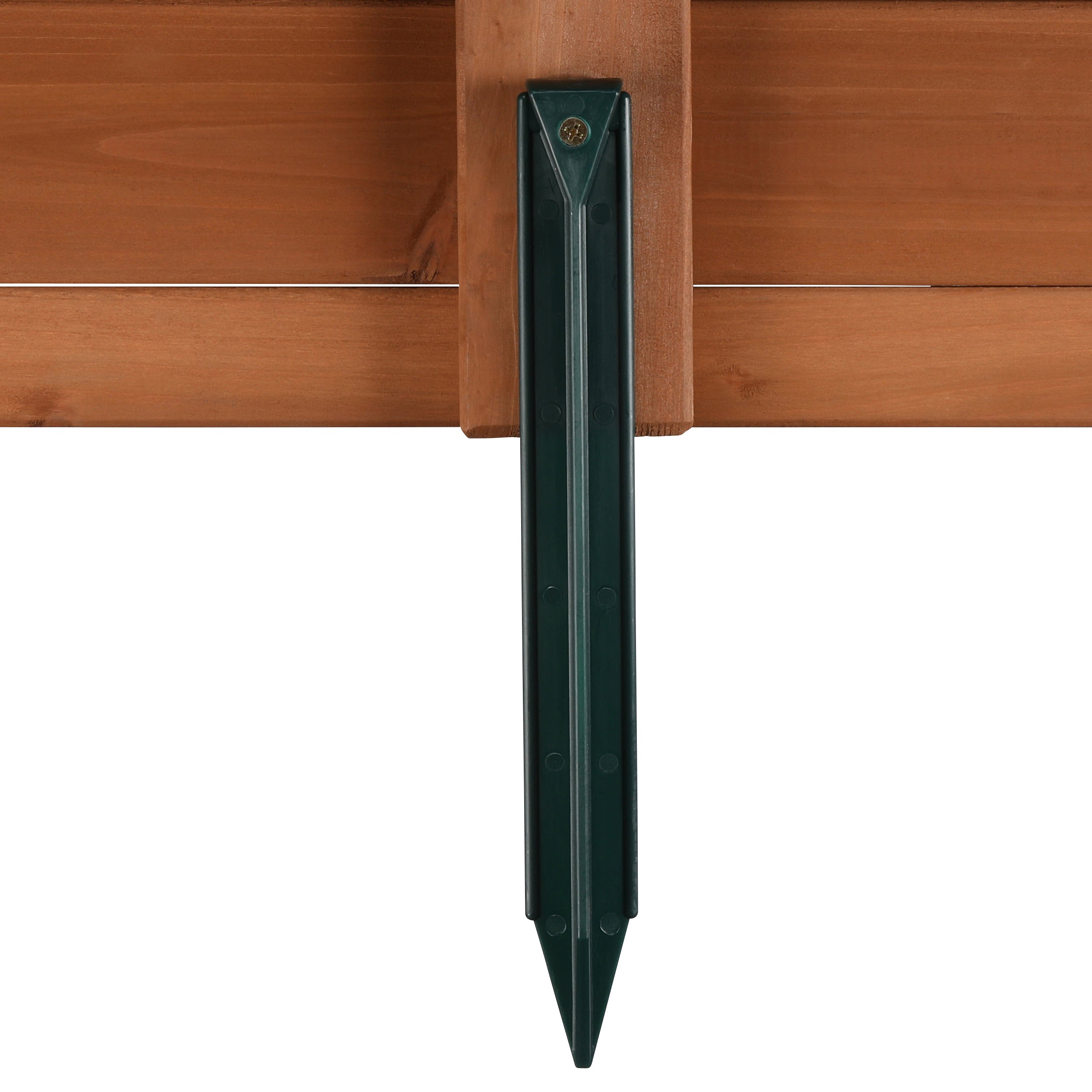 Gorilla Playsets 02-3019 Wooden Interlocking Sandbox with Umbrella and Cover - 45.5 in. W x 45.5 in. D x 8 in. H