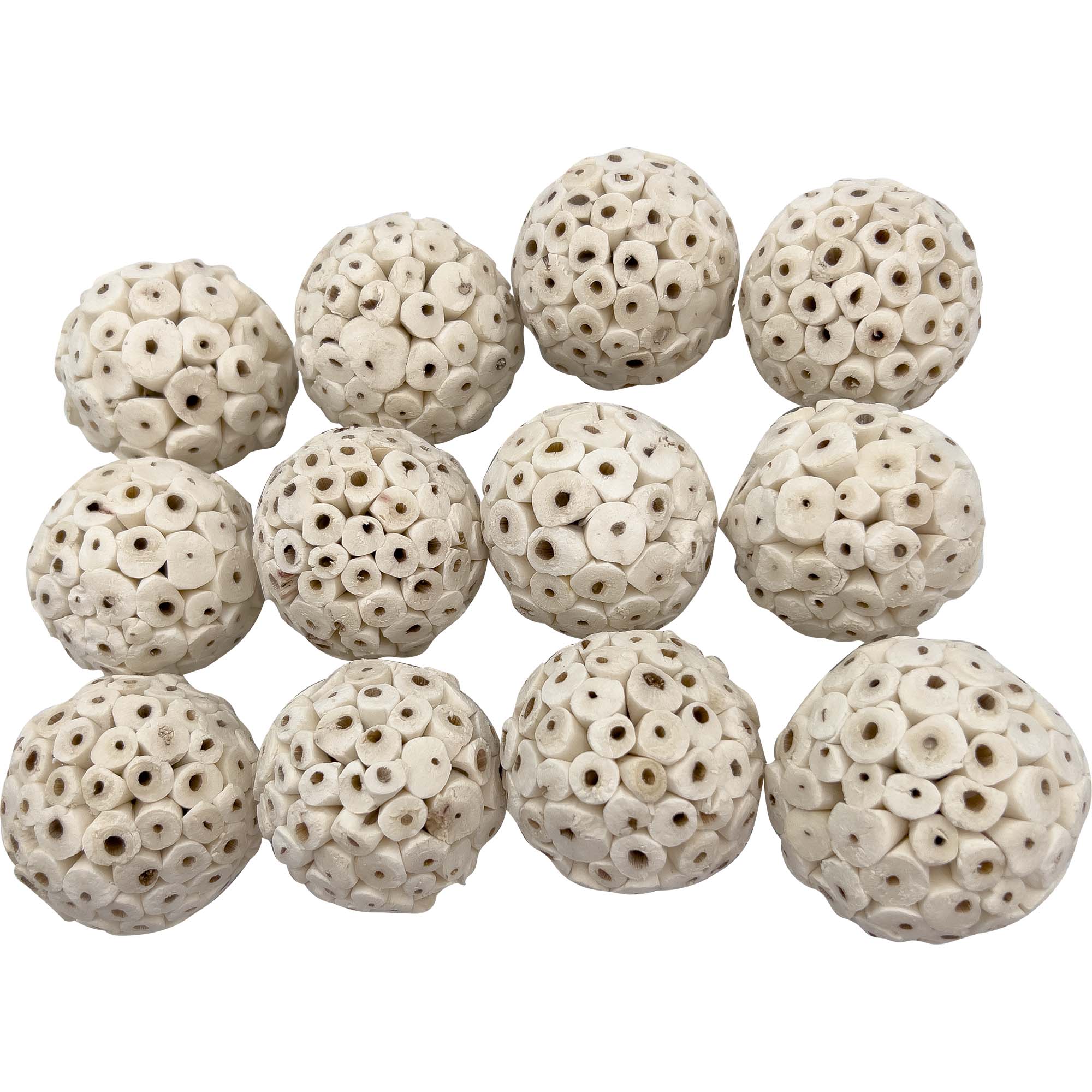 5106 Pk12 Small Sola Bird Balls MandM Bird Toys Natural Material Shredding