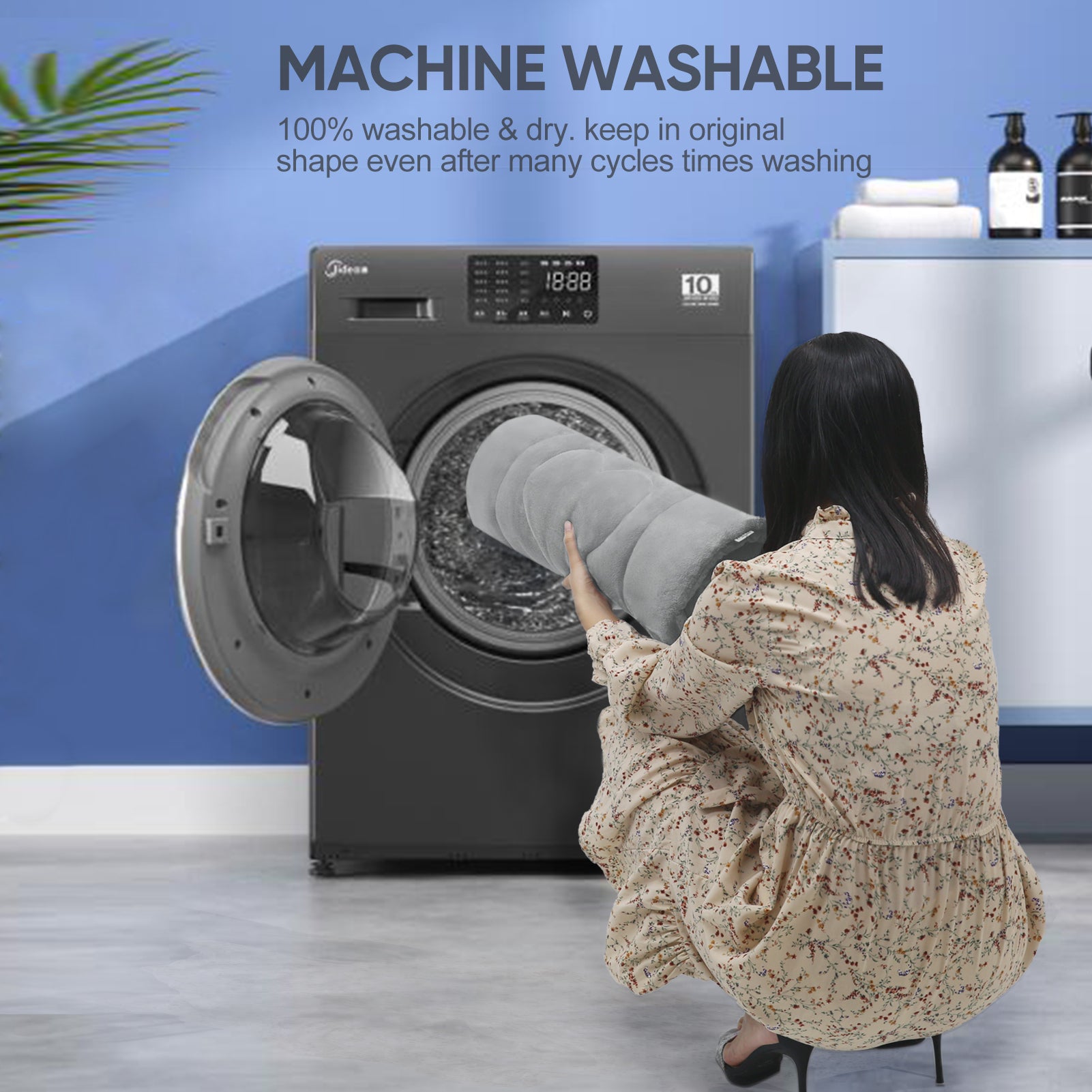 PROCIPE Large Dog Bed Big Crate Mat 47in Anti-Slip Washable Soft Mattress Kennel Pads