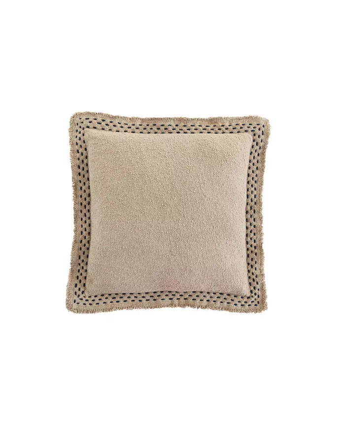 Anaya Home Hand Quilted Border Down Alternative Pillow