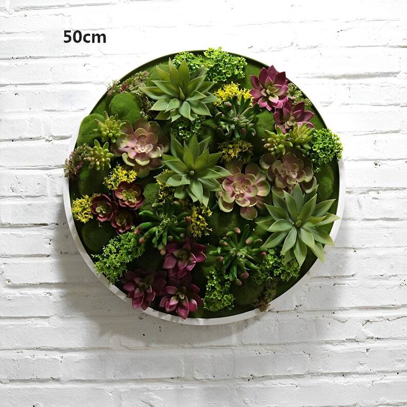 Artificial Plant Succulent Wall Art | Plant Wall | Wall Decoration | H