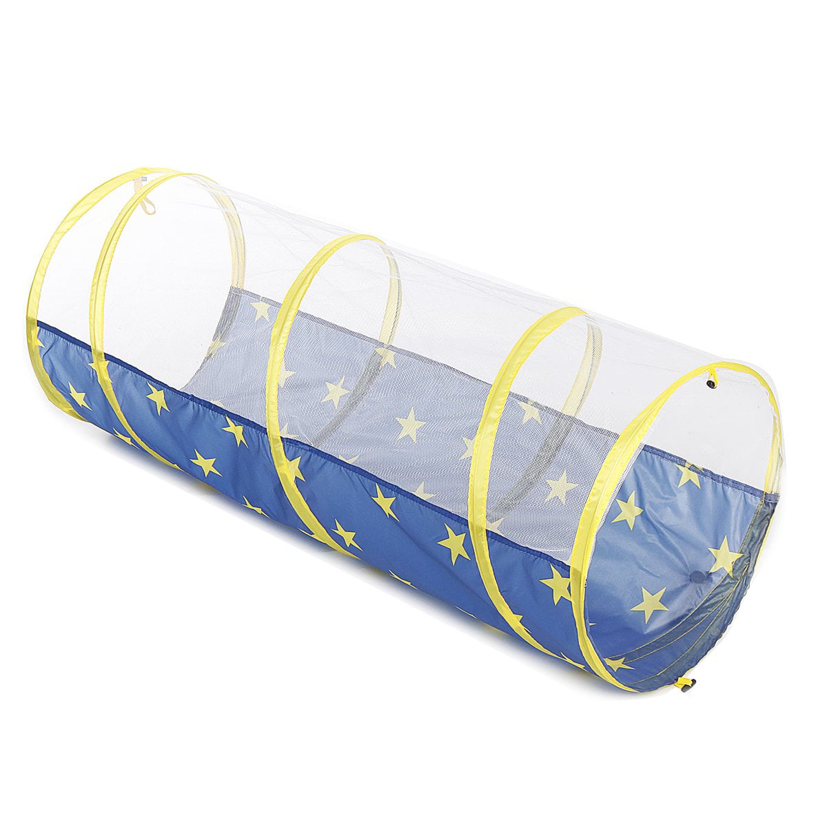 3 in 1 Kids Play Tent with Crawl Tunnel Foldable Indoor Outdoor Ball Pit with Basketball Hoop, PopUp Playhouse Tent Set for Boys Girls Kids