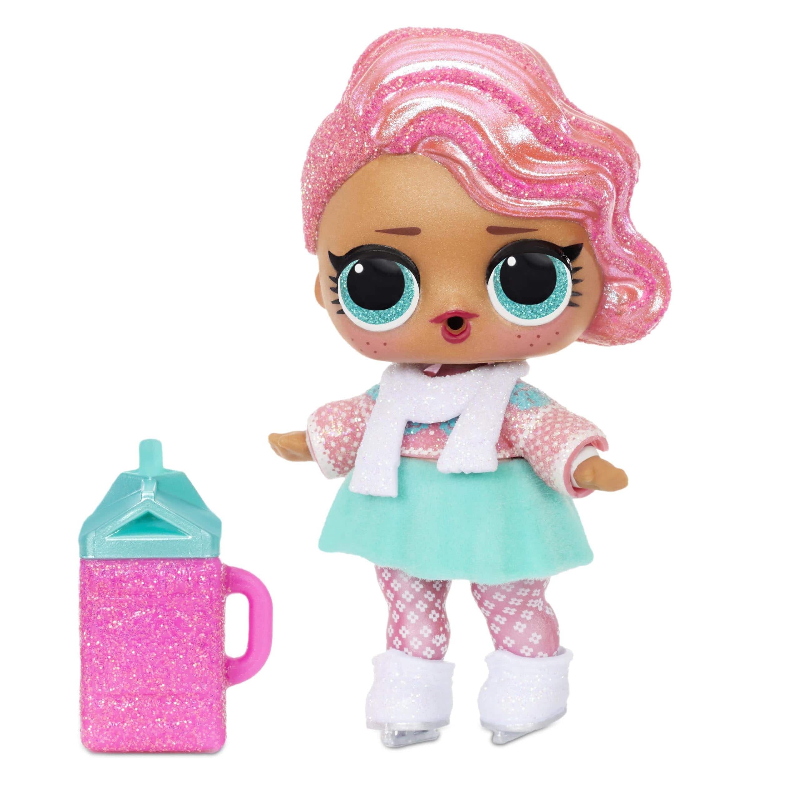 LOL Surprise Winter Chill Dolls With 8 Surprises Including Collectible Doll, Fashions, Doll Accessories, Holiday Ornament Reusable Packaging – Great Gift for Girls Ages 4+