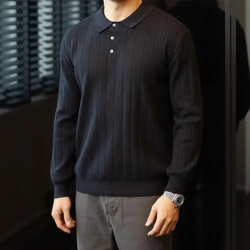 Camisa Polo Valenor™ em Viscose Canelada de Alto Padrão / Presença Sofisticada para o Homem de Presença!