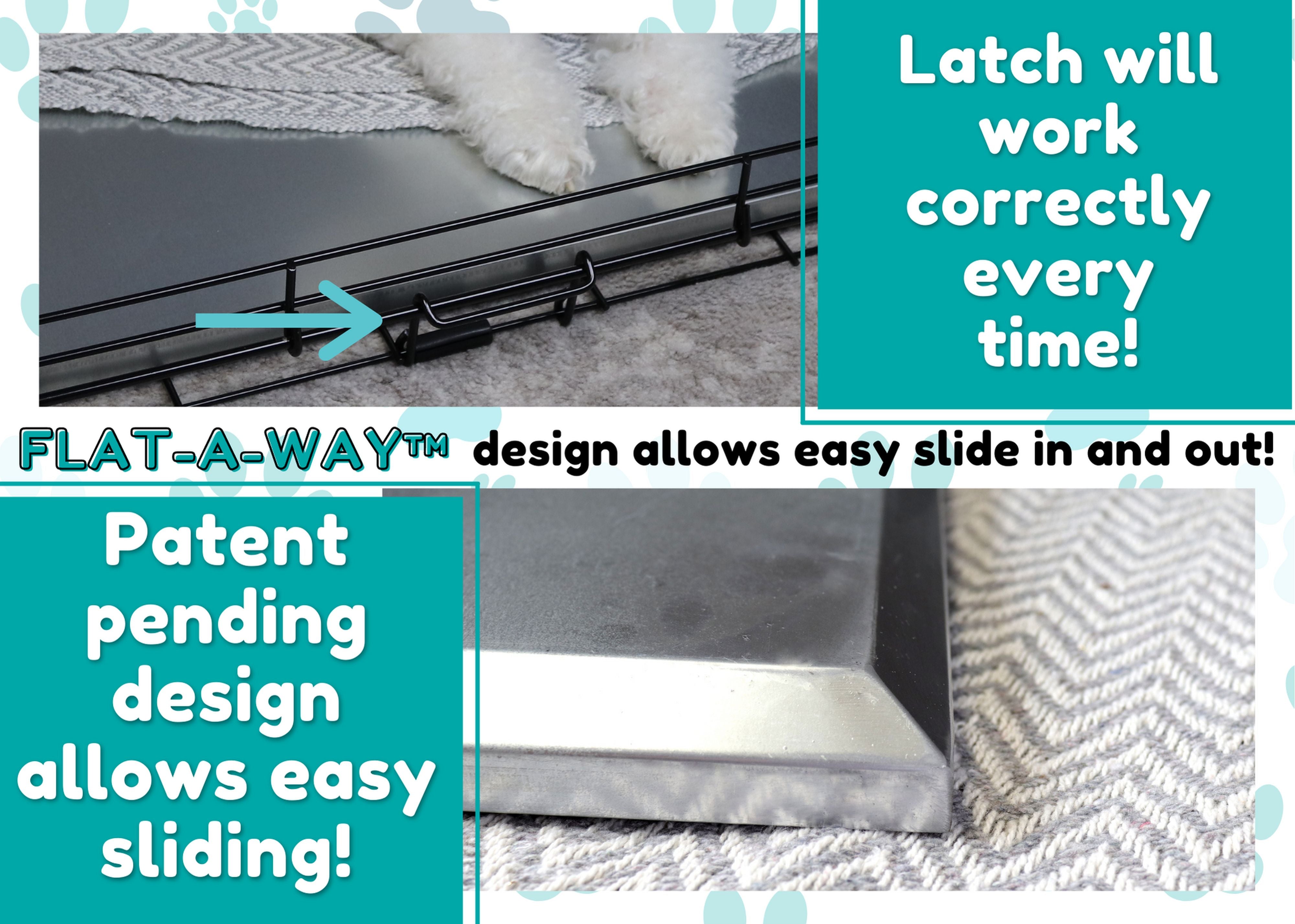 Red Hound Auto Metal Replacement Tray for Dog Crate 35.375 x 21.875 Heavy Duty Galvanized Steel Chew Proof Kennel Cage Pan Leakproof Liner Compatible with Midwest iCrate and More