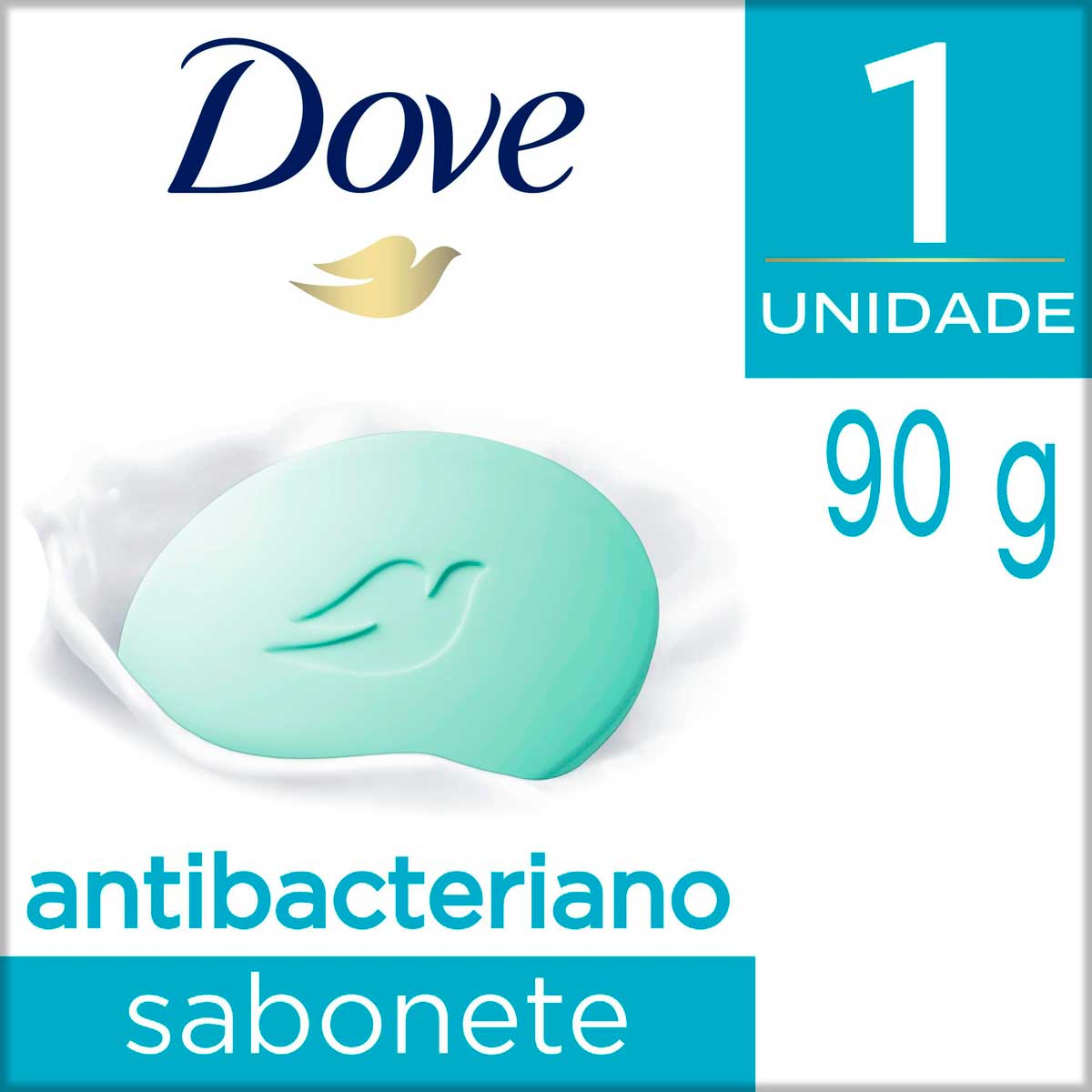 Sabonete em Barra Antibacteriano Dove Cuida & Protege Caixa 90 g
