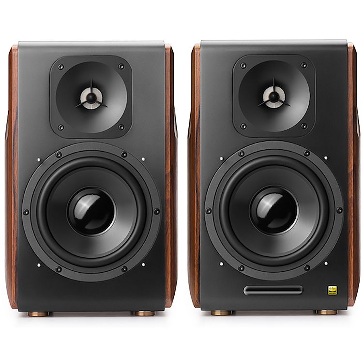 Edifier Walnut Powered Bluetooth Bookshelf Speakers (Pair)
