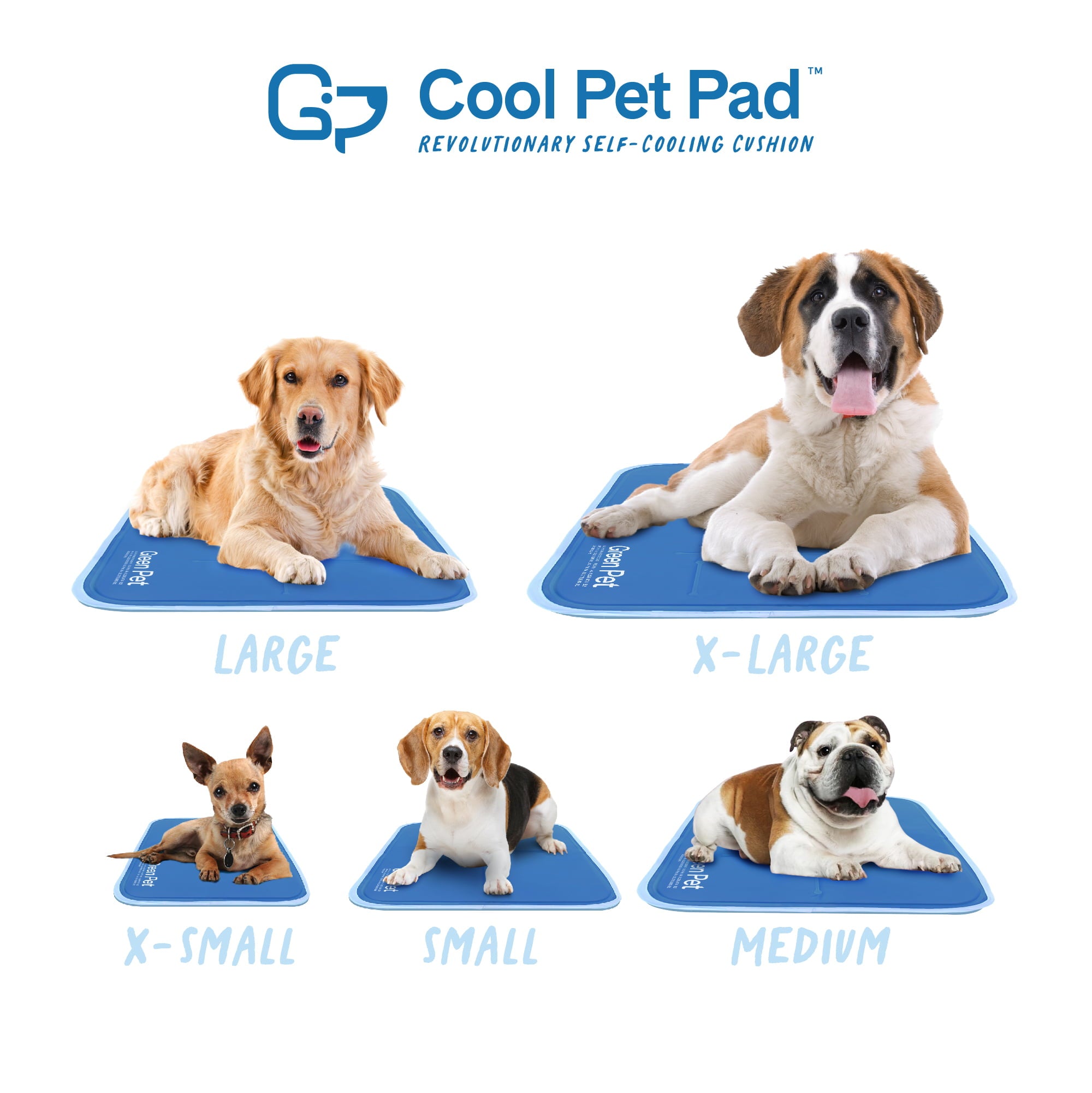 The Green Pet Shop Dog Cooling Mat， Extra Large - Pressure-Activated Gel Dog Cooling Pad - This Pet Cooling Mat Keeps Dogs and Cats Comfortable， Avoid Overheating - Ideal for 80 Plus Lb. Dogs
