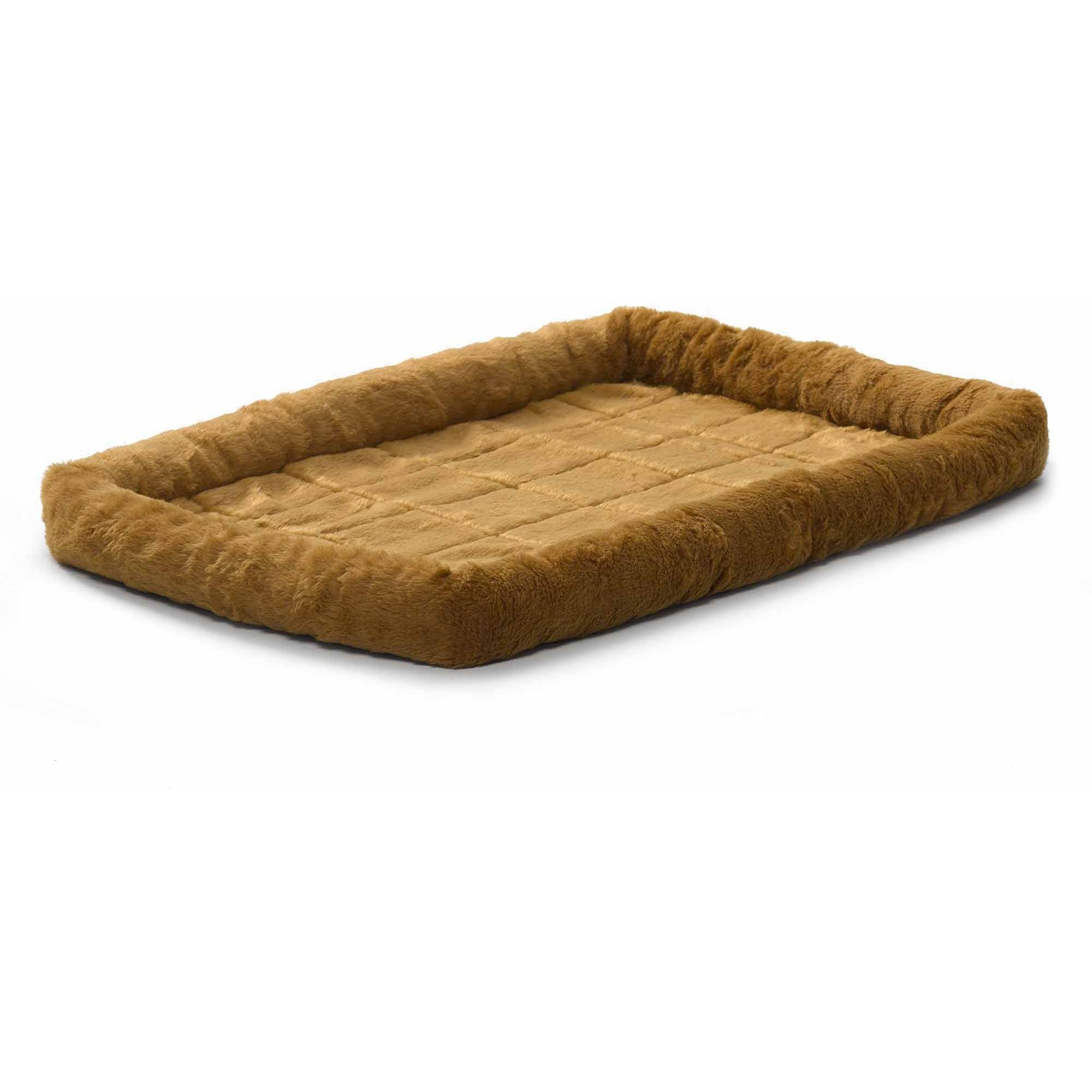 MidWest QuietTime Pet Bed and Dog Crate Mat， Cinnamon， 42