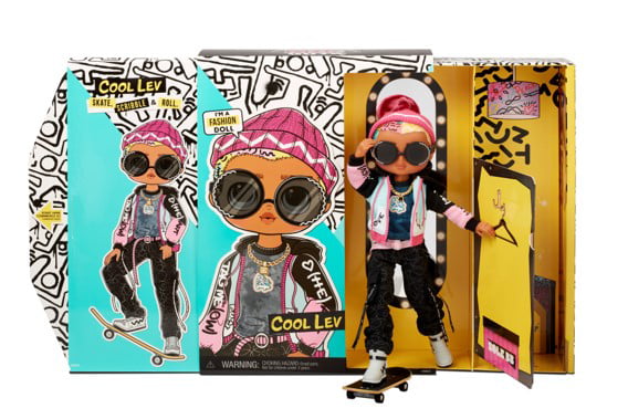 LOL Surprise OMG Guys Fashion Doll Cool Lev With 20 Surprises including Skateboard, Great Gift for Kids Ages 4 5 6+
