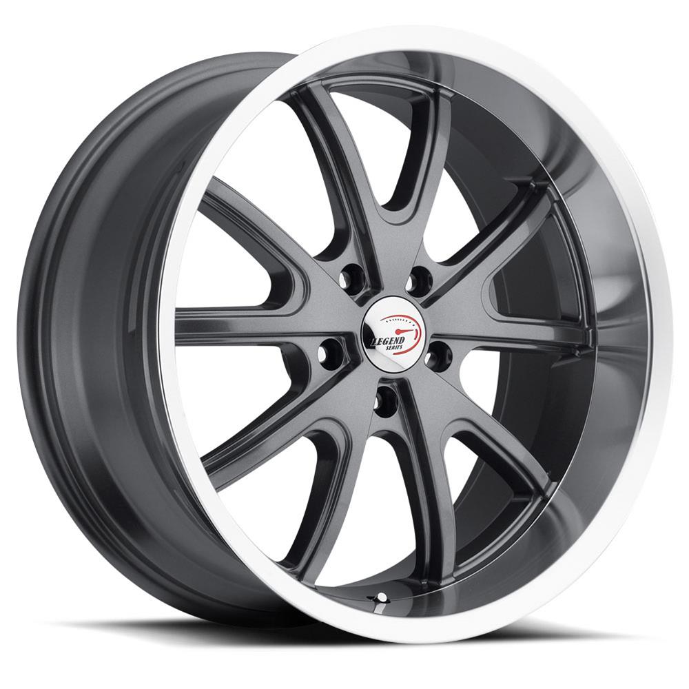 Vision Wheel 143-8873GMML10 Vision American Muscle 143 Torque Series Gunmetal Wheels