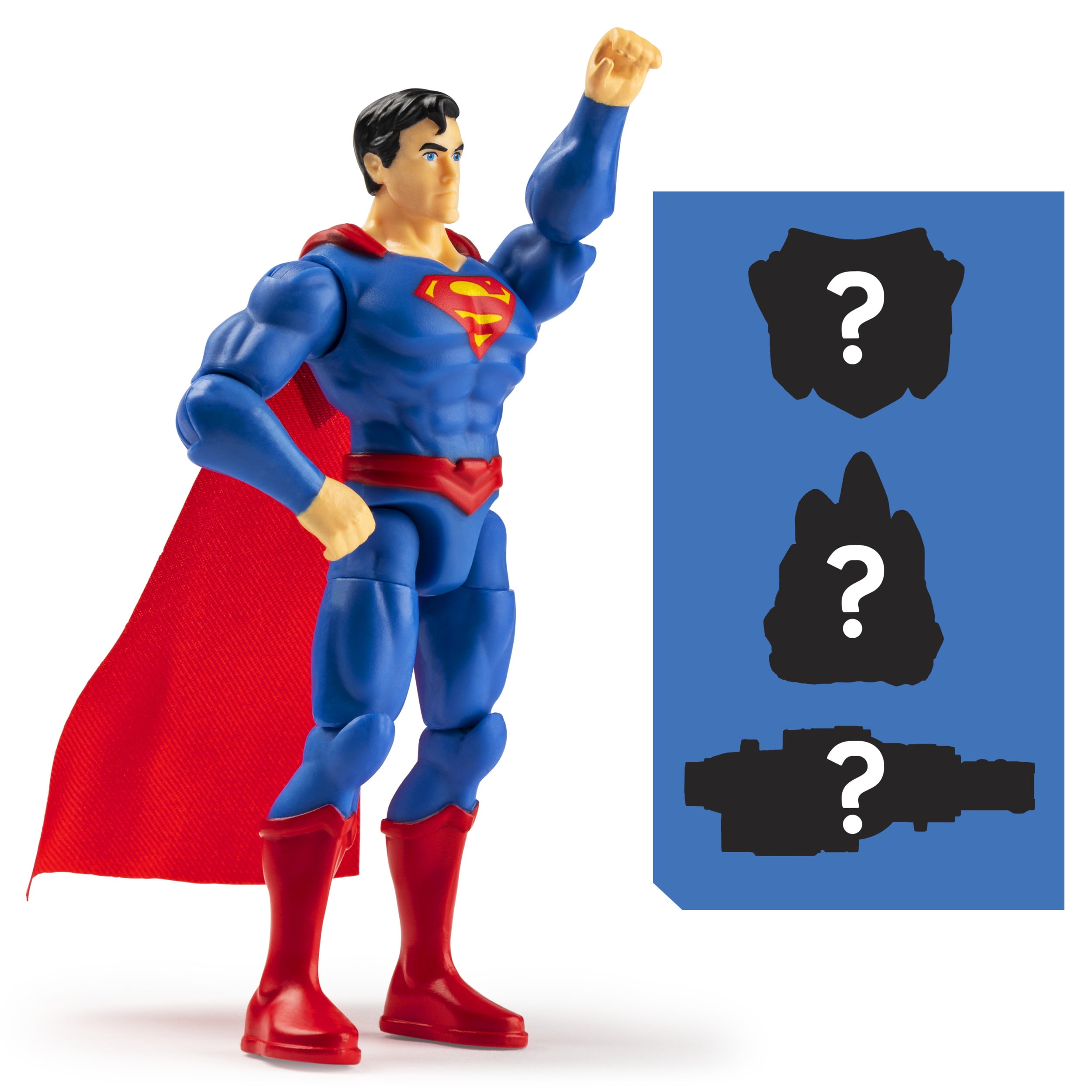 DC Comics 4-inch SUPERMAN Action Figure with 3 Mystery Accessories， Adventure 8