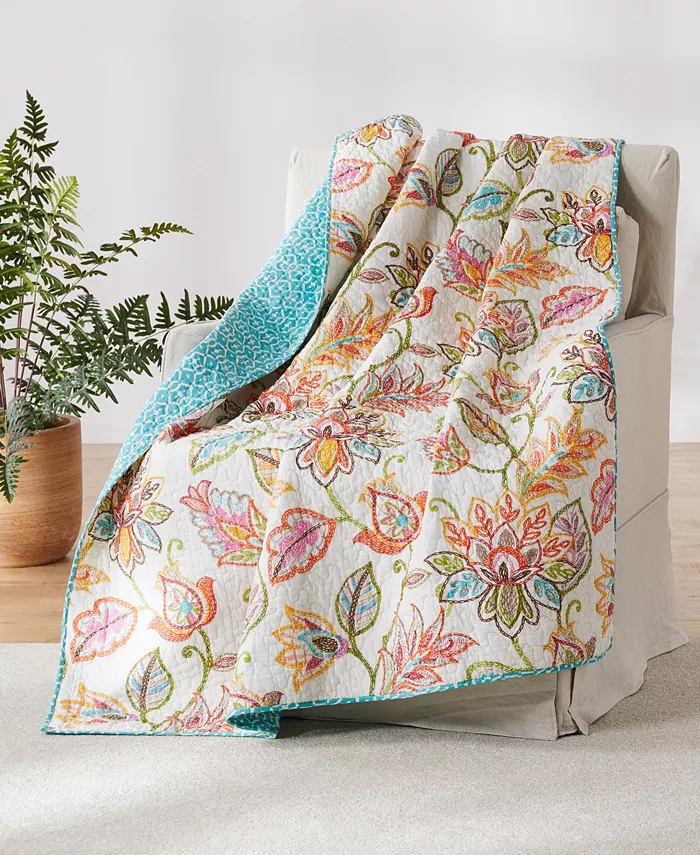 Levtex Sophia Quilted Throw， 50