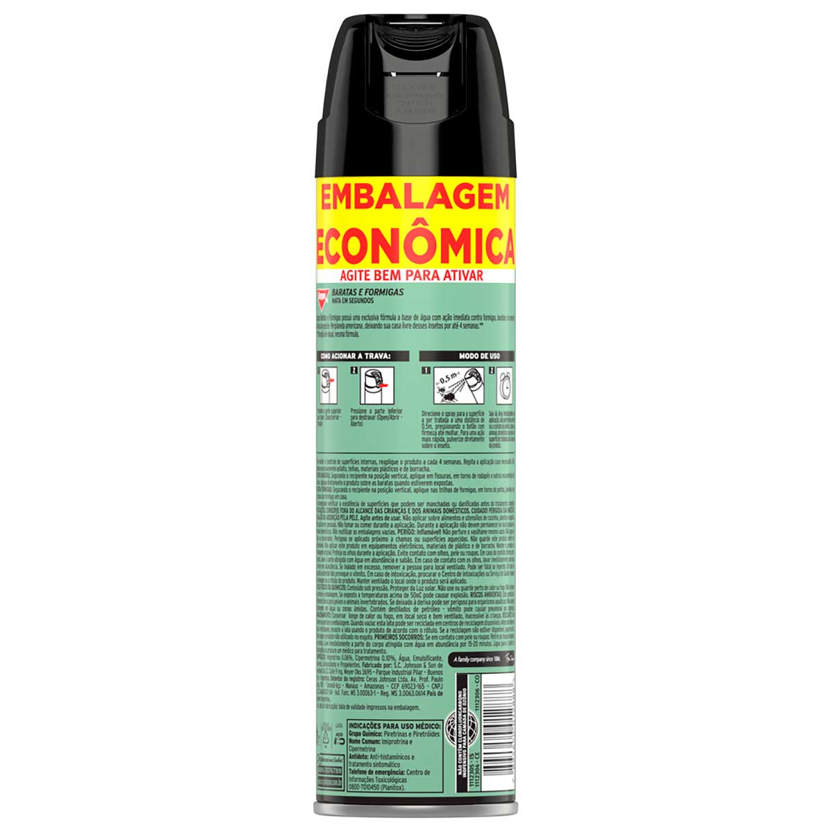 Inseticida Aerossol Baygon Mata Baratas e Formigas 360ml