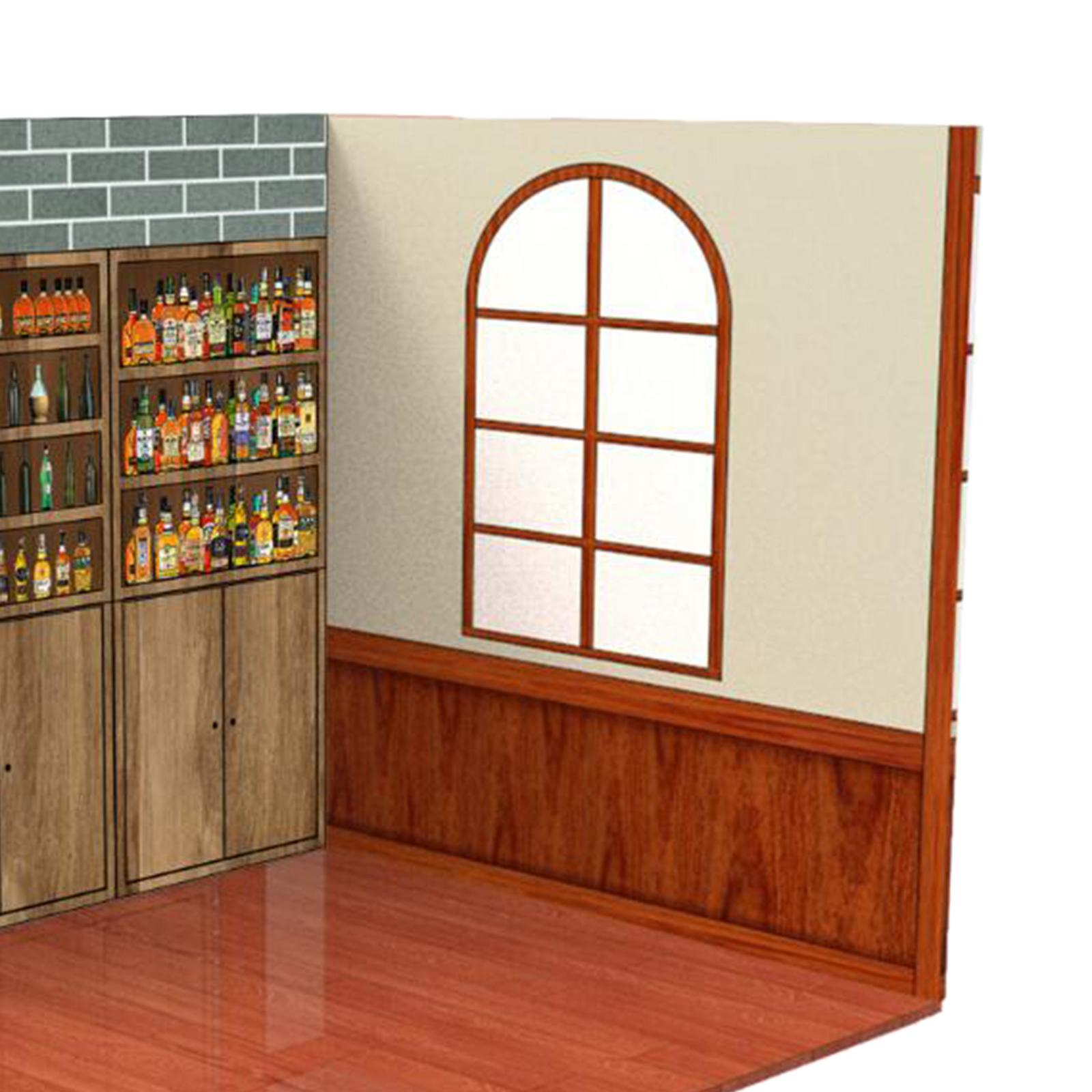 1/12 Scale Background Scene Model Collection ama Parking Lot Background Background Scene Action Figure Doll Vehicle Scene Toy Tea House