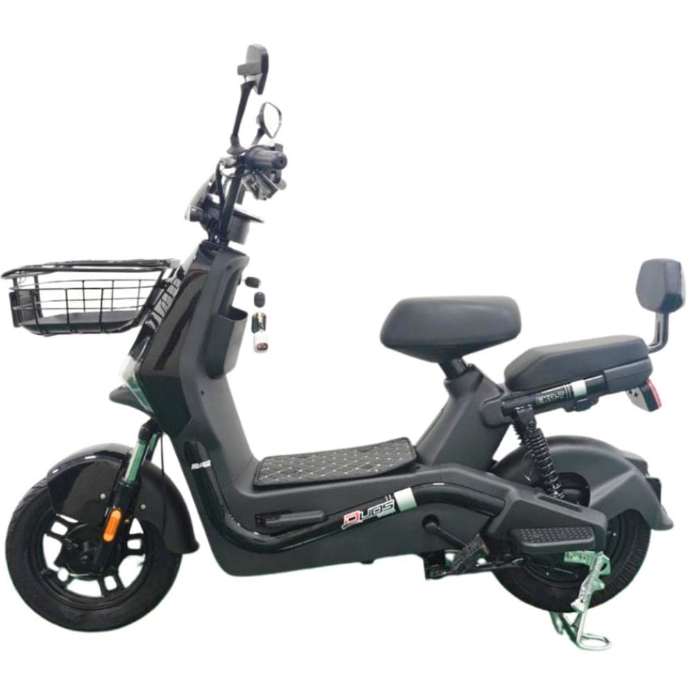 Bicicleta Scooter Elétrica 800W Eko-7 Alarme Entrada USB Duos Preto