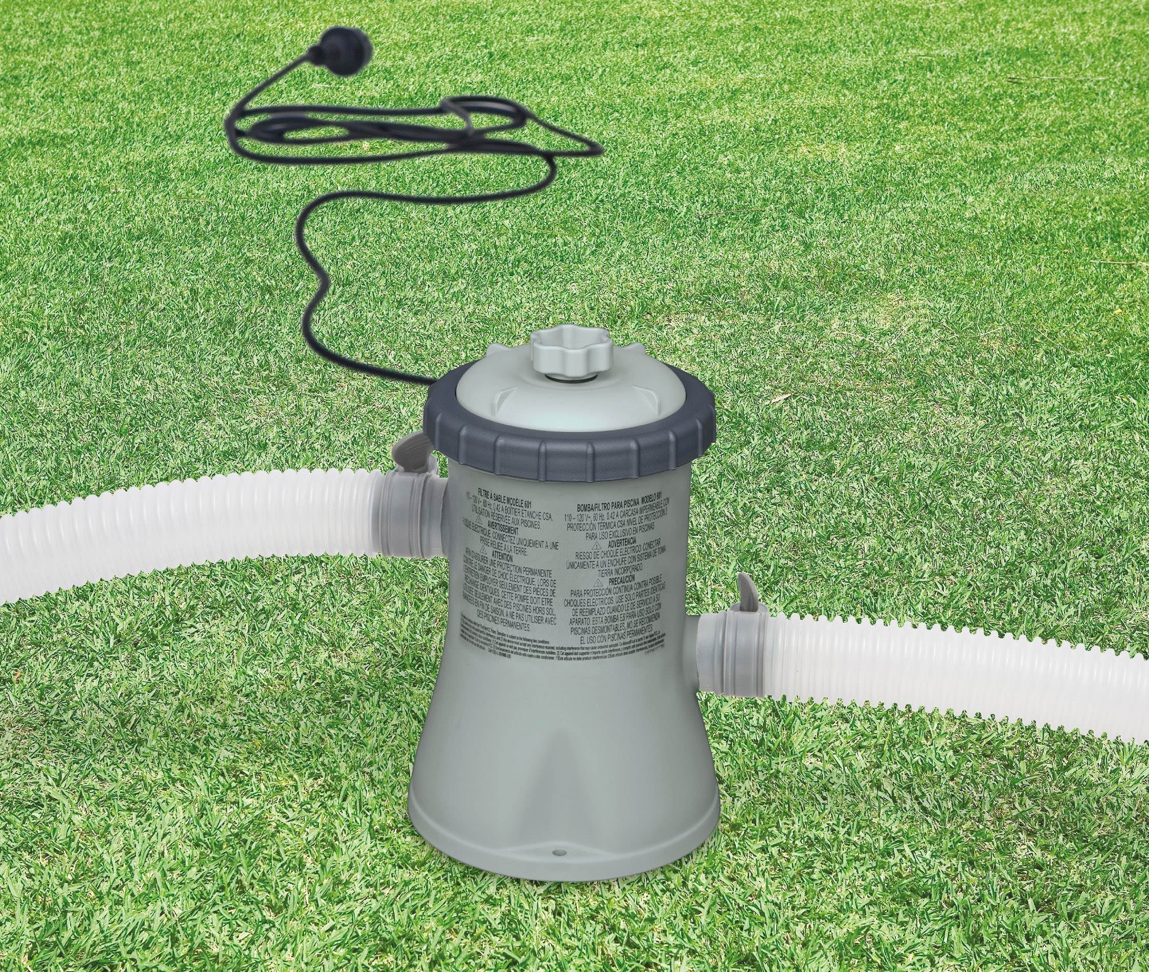 Intex 10ft x 30in Easy Set Above Ground Inflatable Family Swimming Pool and Pump