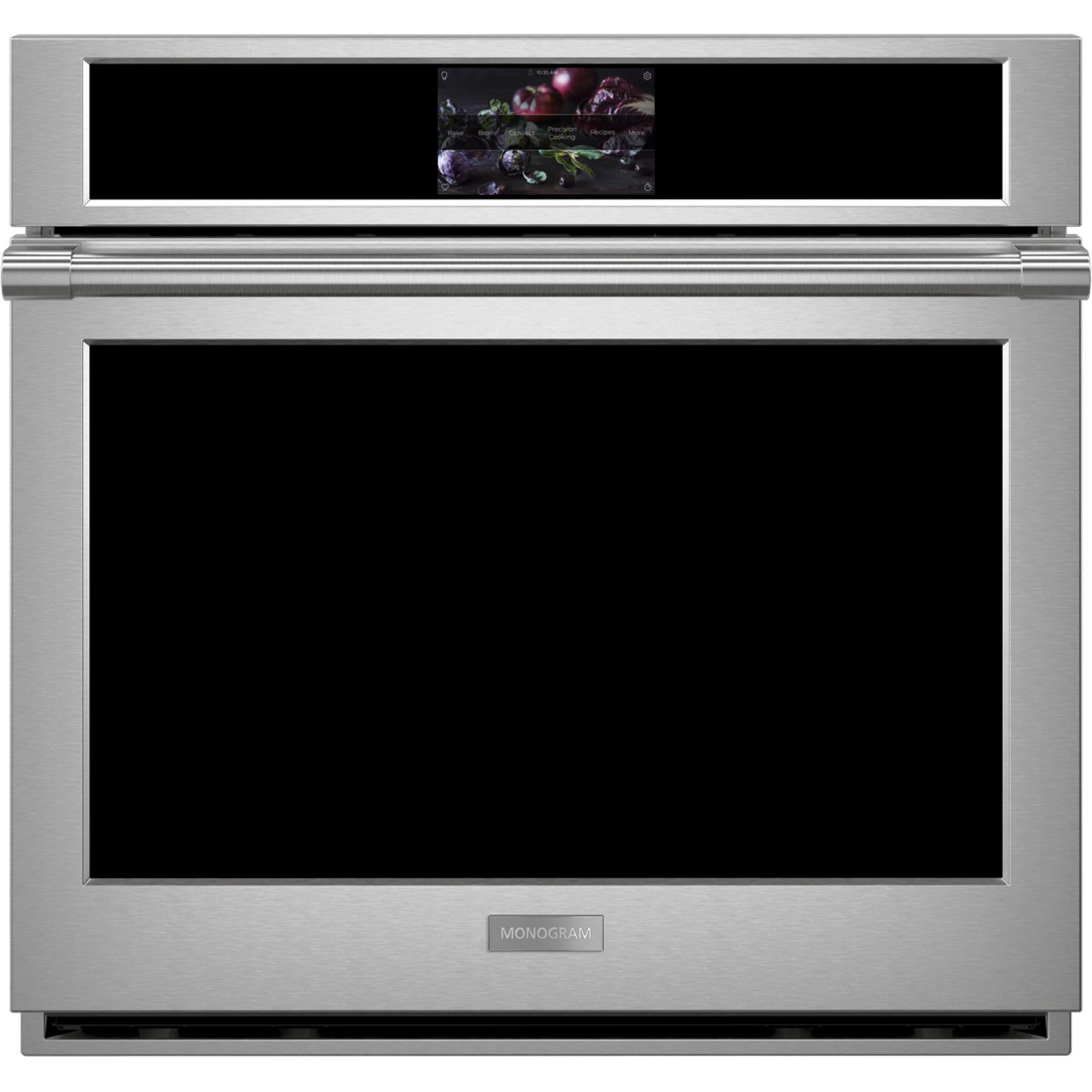 Monogram 30-inch, 5.0 cu.ft. Built-in Single Wall Oven with True European Convection ZTS90DPSNSS