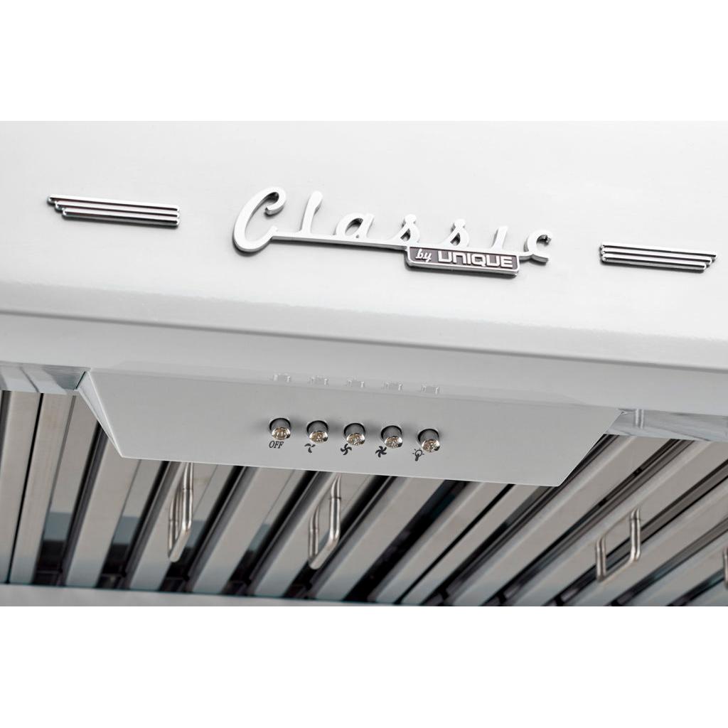 Unique Appliances 30-inch Classic Retro Series Range Hood UGP-30CR RH W