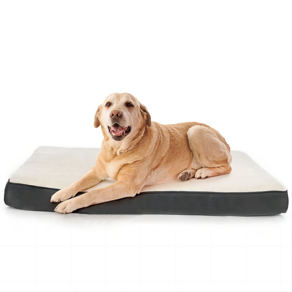 Dog Bed Orthopedic Egg-Crate Foam with Removable Washable Cover，Grey Medium 30