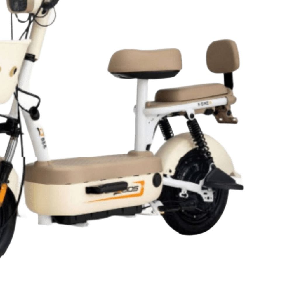 Bicicleta Elétrica Scooter com Alarme 500W 48V Bee Bege Duos