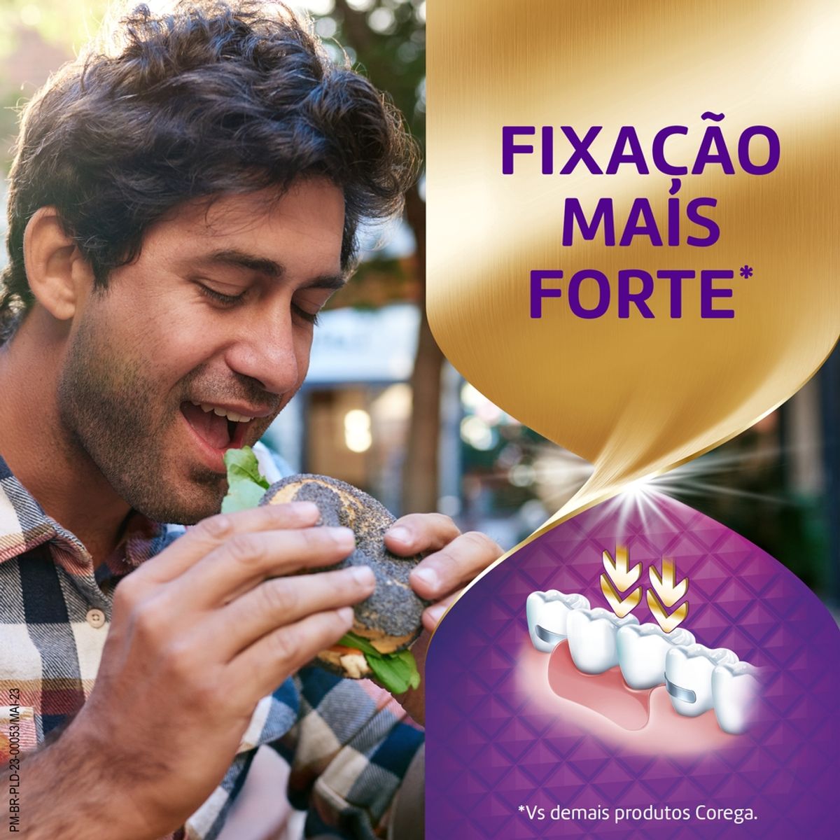 Kit Ultra Corega Creme Max Fixacao Mais Bloqueio Fixador De Protese Com 2 Unidades de 70g