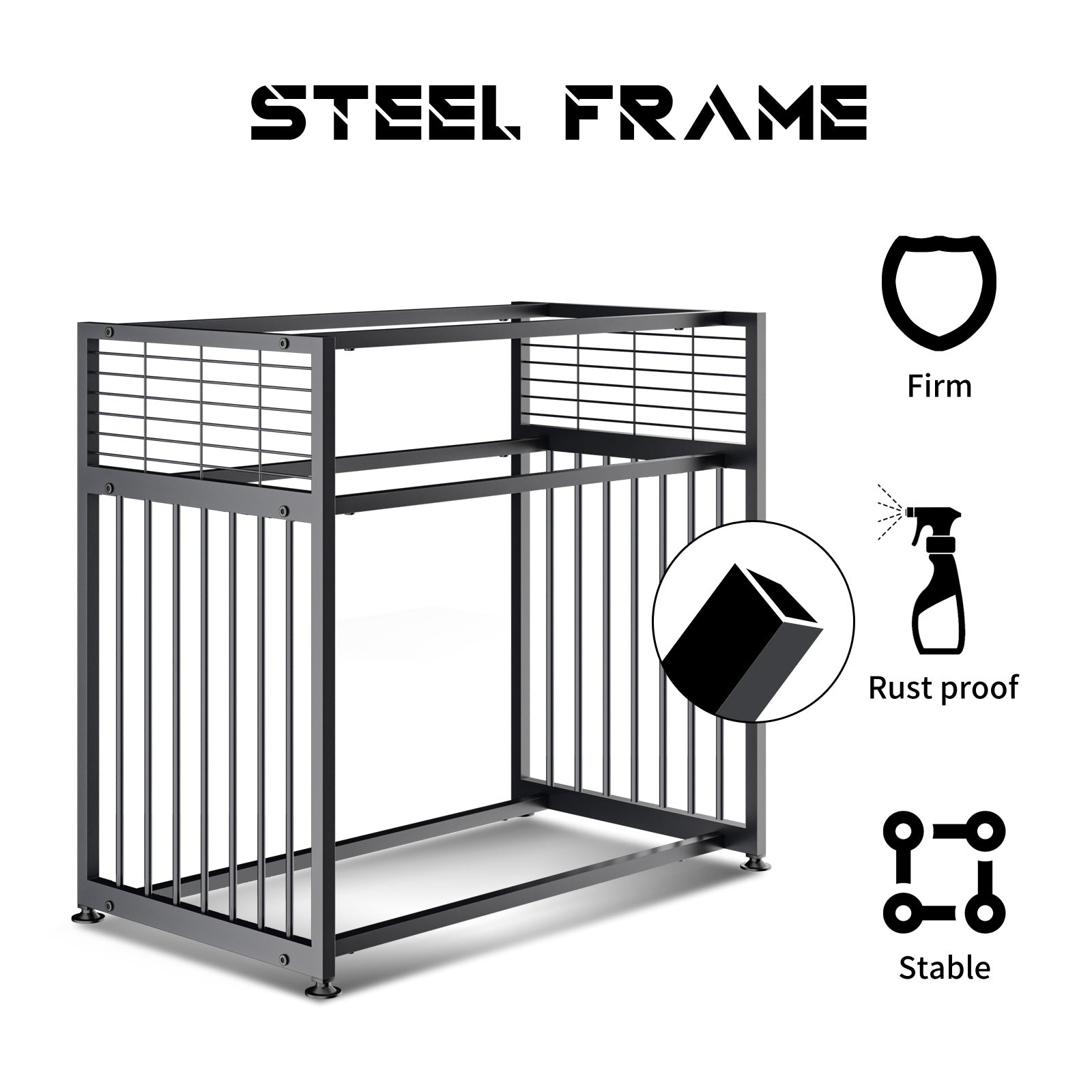 NAIZEA Furniture Dog Crate ，41