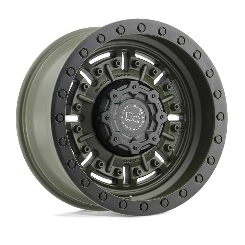 Black Rhino Wheels BRABR 18X9.5 6X5.5 OD-GRN -18MM