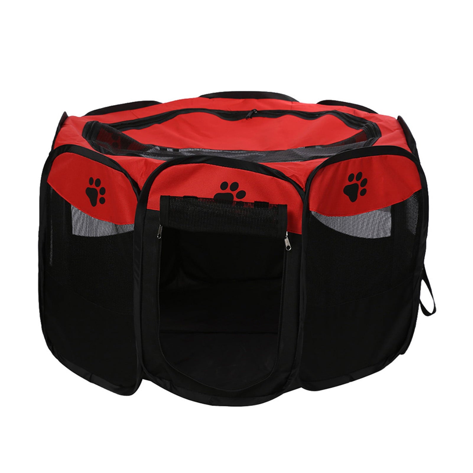 Portable Foldable Waterproof Pet playpen Open-Air Oxford Air Mesh Playpen and Exercise Pen Tent House Playground for Dogs and Cats Small size