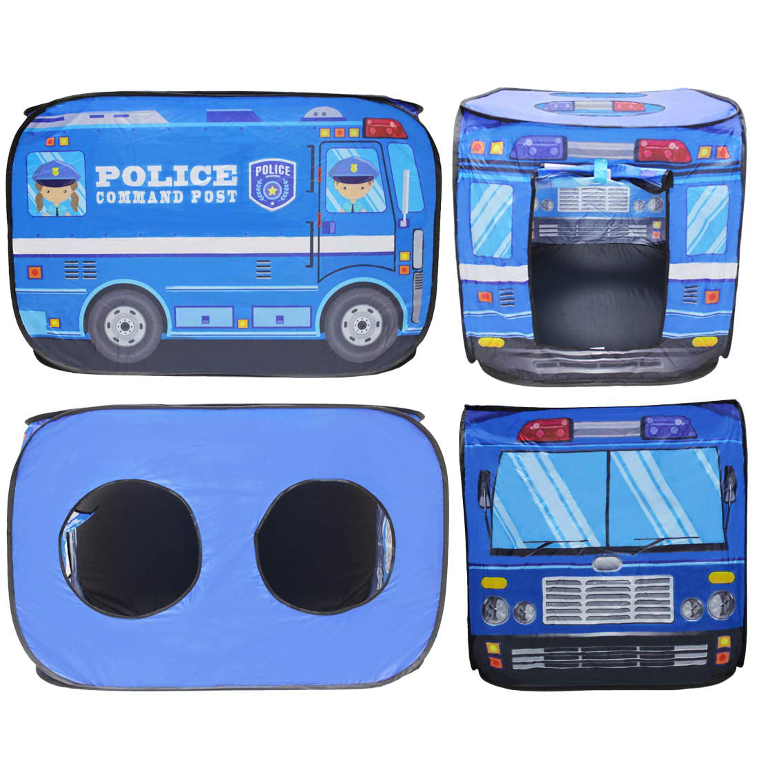 Pop Up Police Car Tent | Kids Play Tent for Boys & Girls Indoor Outdoor Toy