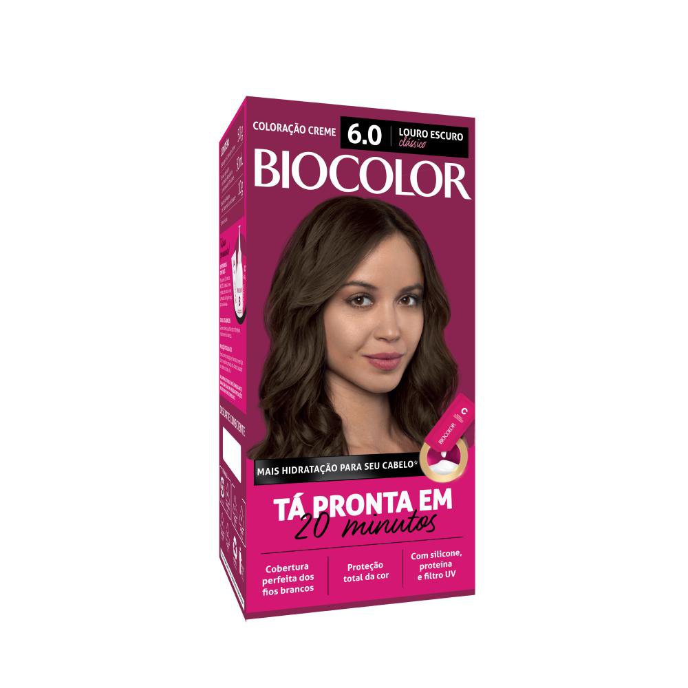 Tinta de Cabelo Biocolor Mini Kit Louro Escuro Classico 6.0