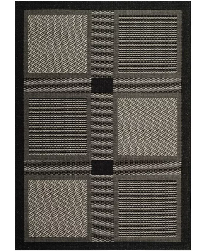 Safavieh Courtyard Black and Sand 2'3