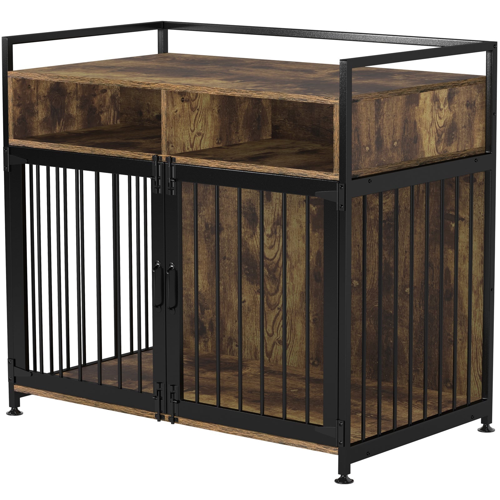 GDLF Dog Crate Furniture-Style Indoor Heavy Duty Kennel with Storage and Anti-Chew