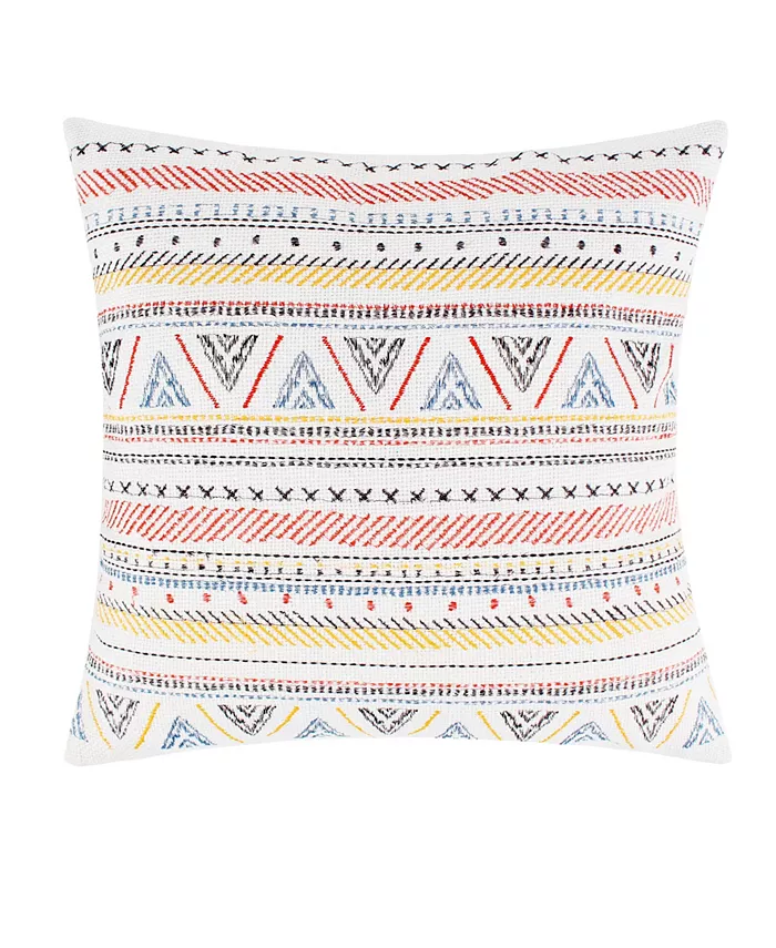 Levtex Home Mills Embroidered Decorative Pillow， 18
