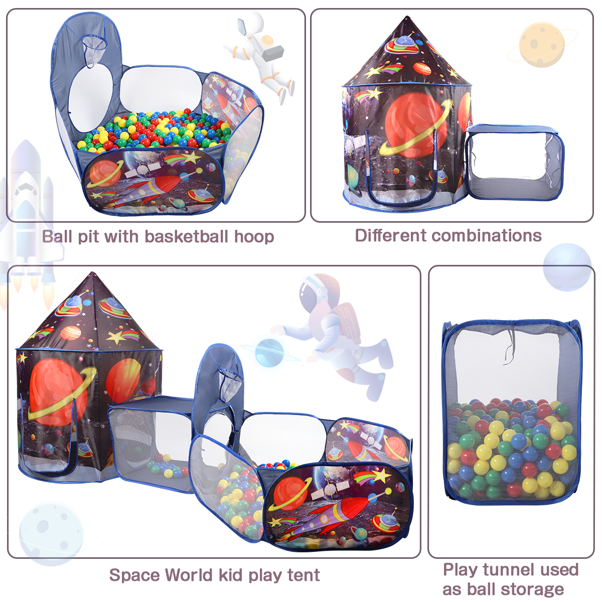 GILOBABY Kids Play Tent, Indoor or Outdoor Playhouse for Toddler (Polyester)