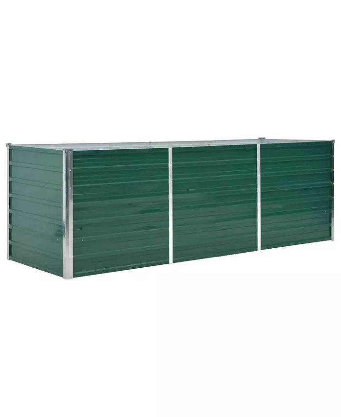 vidaXL Garden Raised Bed Galvanized Steel 94.5