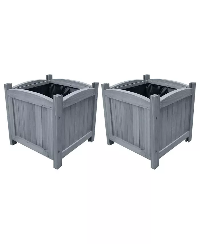 vidaXL Garden Raised Beds 2 pcs 11.8
