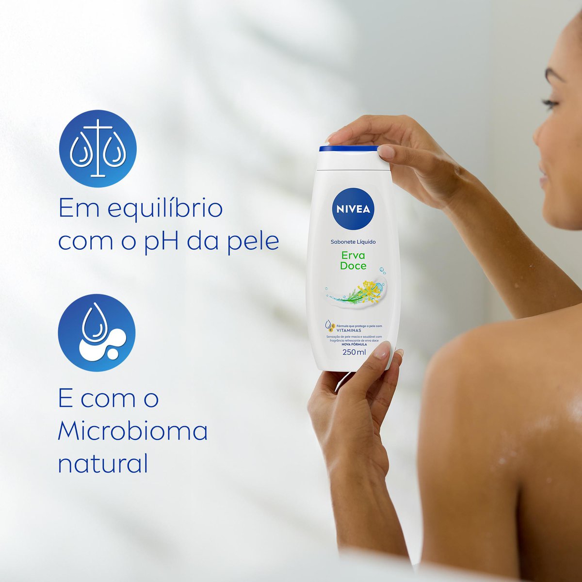 Sabonete Liquido NIVEA Erva Doce 250ml