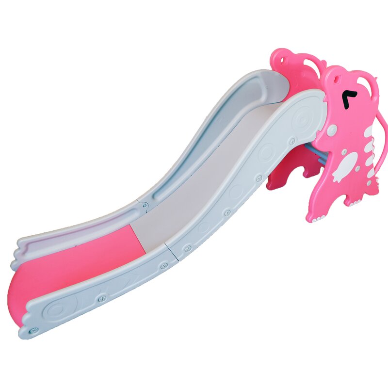 IMP Kids Dinosaur Theme Slide and Basketball Hoop