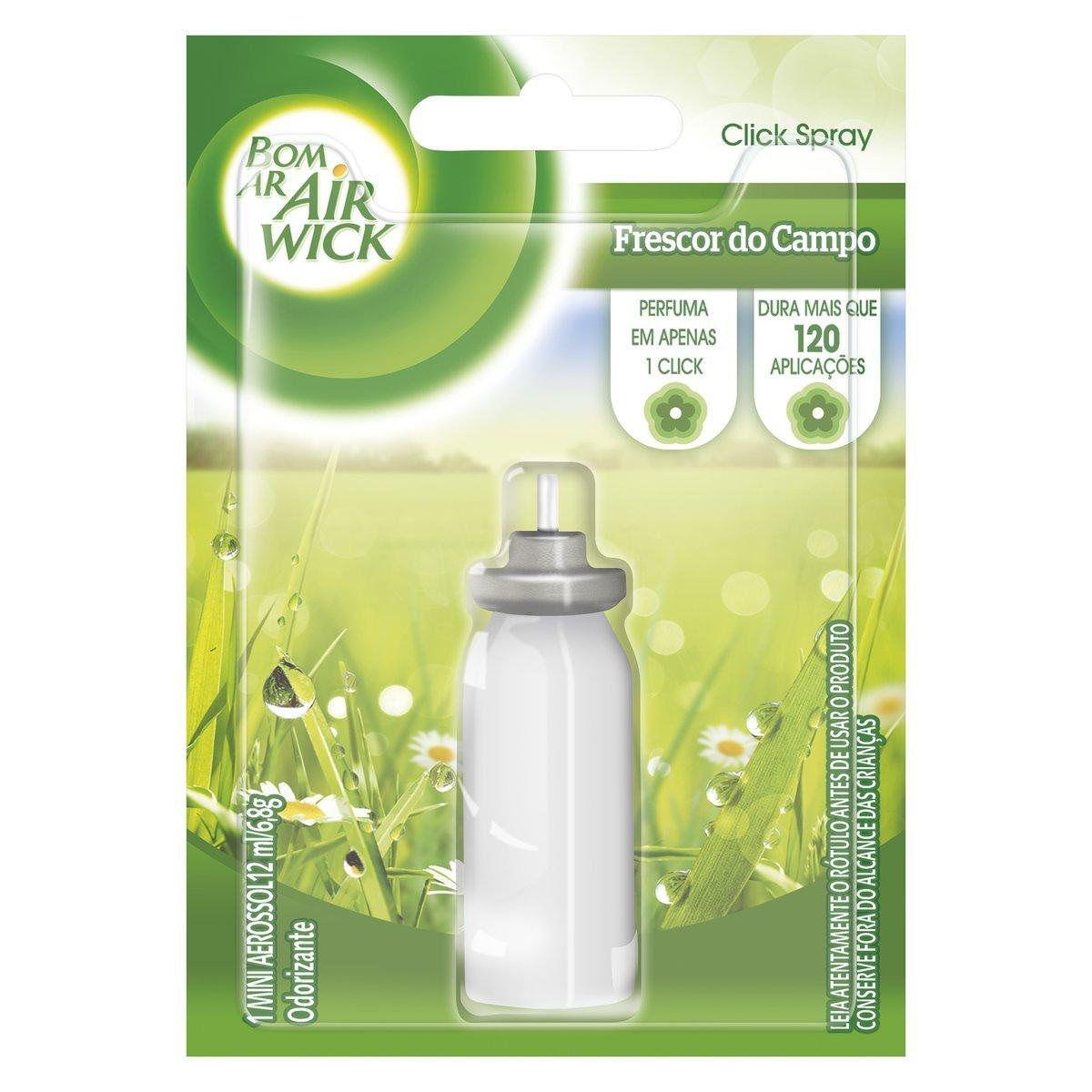 Aromatizador Bom Ar Click Spray Refil Limao Siciliano e Baunilha 12ml