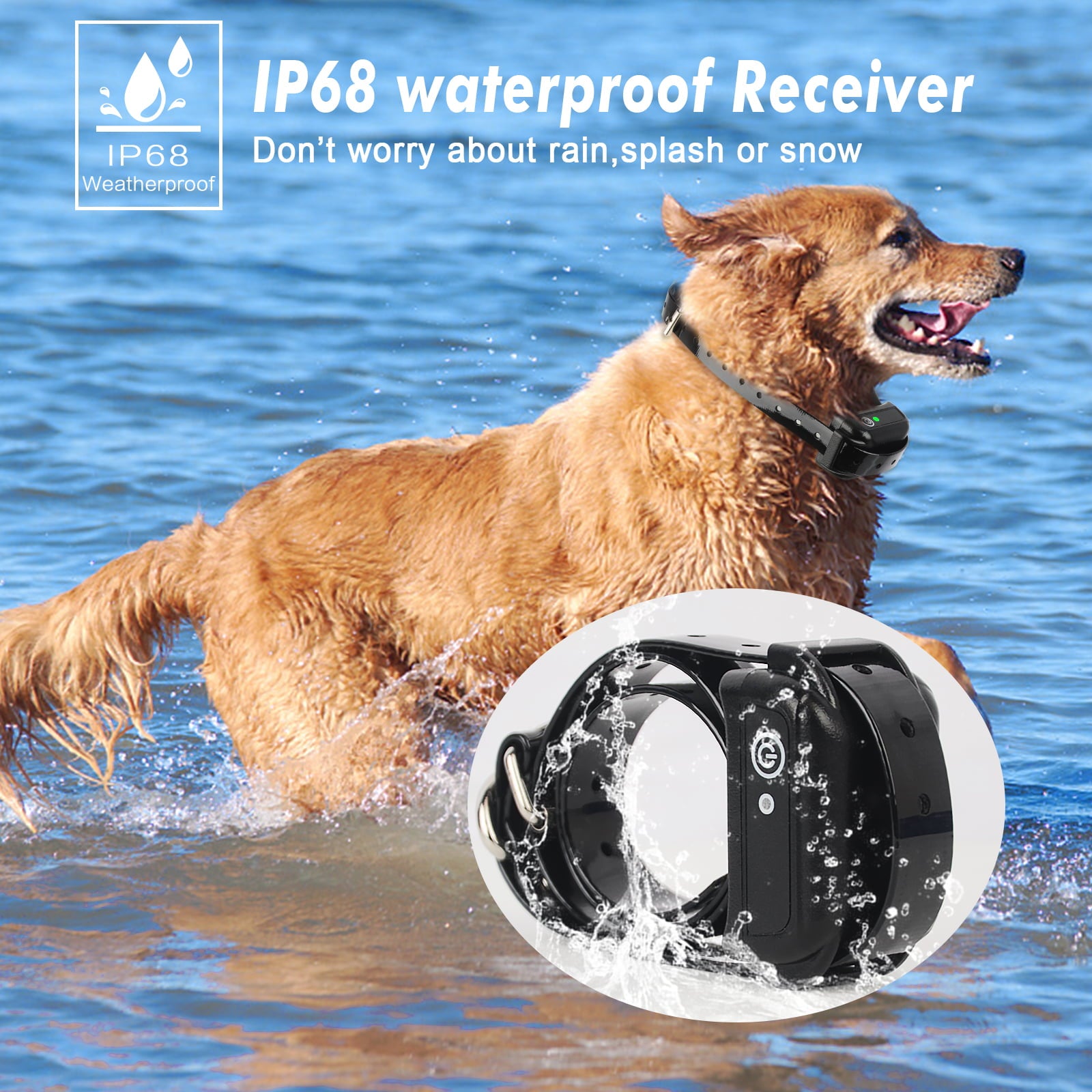 Wodondog Wireless Dog Invisible Fence for 1 Dog Signal Coverage Diameter 400M， Electric Fence and Containment System