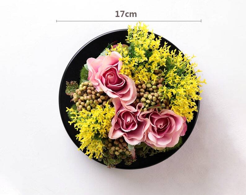 Unique Realistic 3D Rustic Faux Artificial Succulents Wall Art Tropica