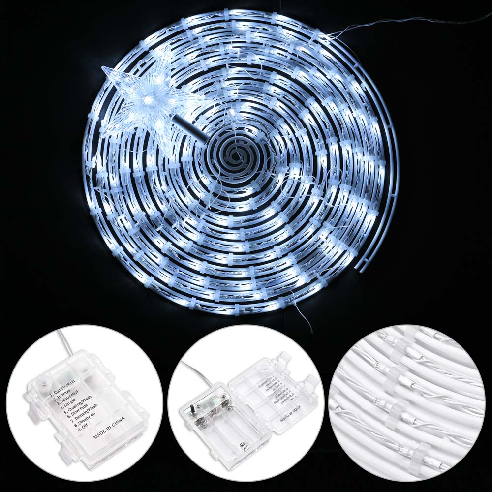 Yescom 5' Lighted Spiral Christmas Tree LED Decor