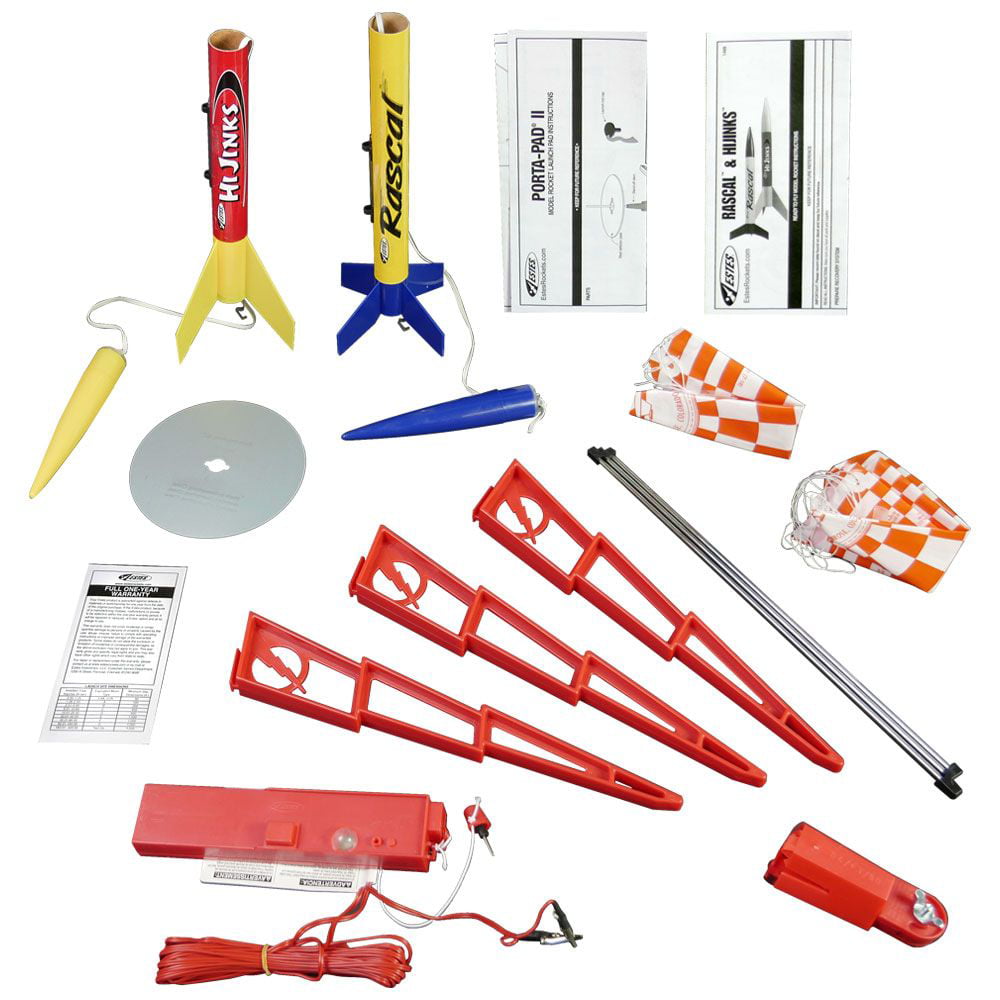Estes Rascal and HiJinks Flying Model Rocket Launch Set