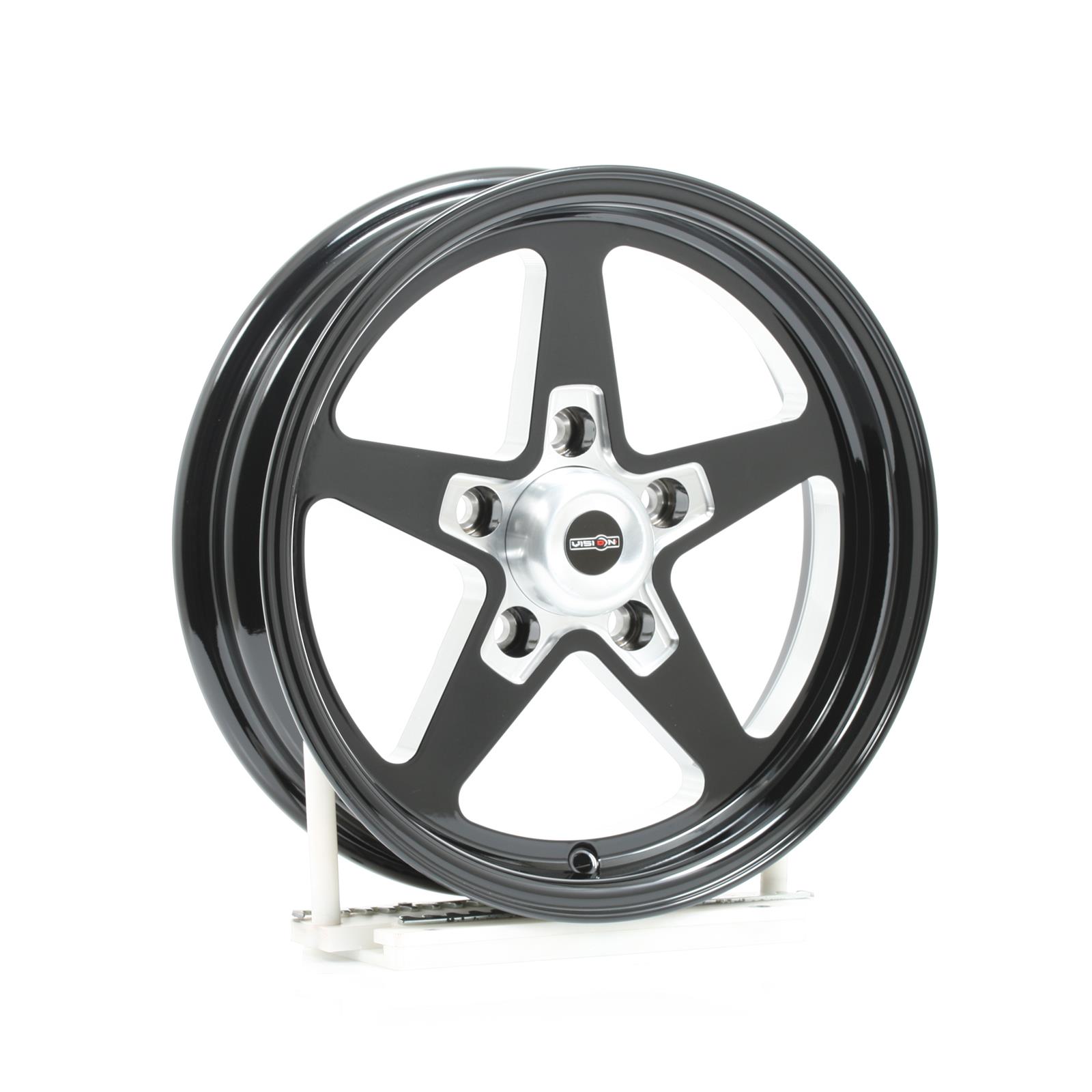 Vision Wheel 571-5461B-19 Vision American Muscle 571 Sport Star II Black Wheels