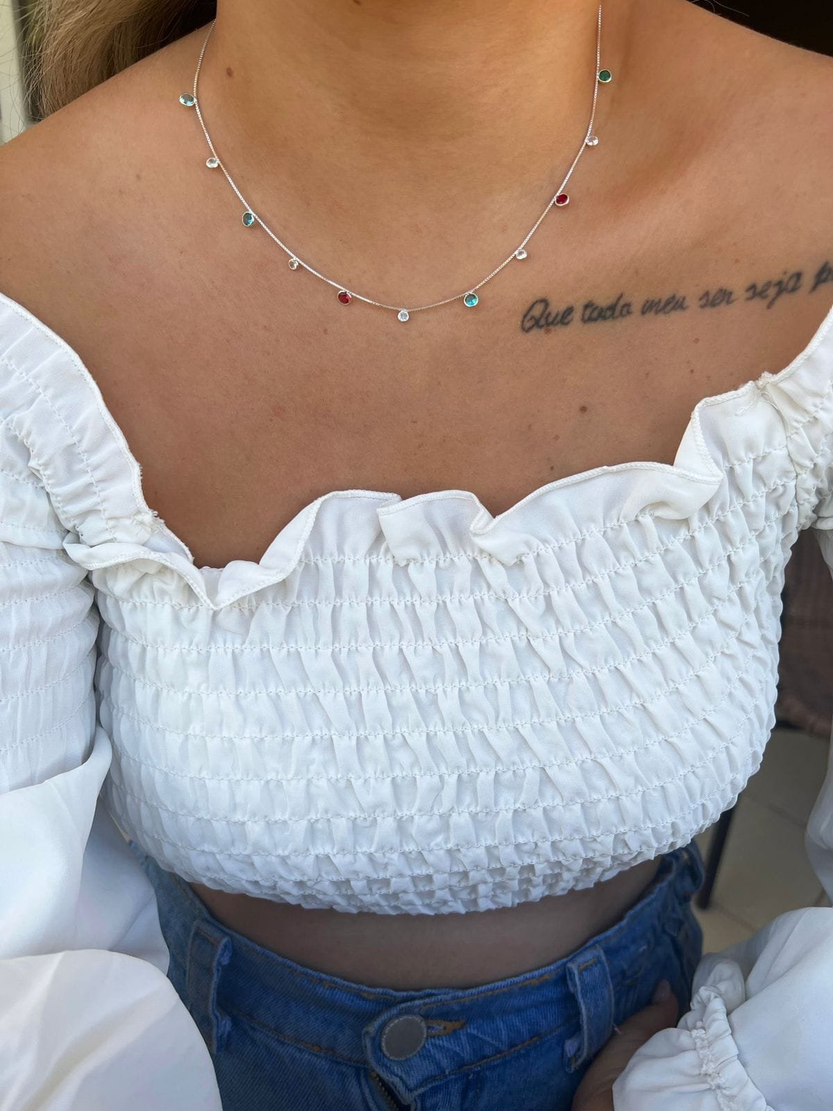 Choker Arco Íris Veneziana