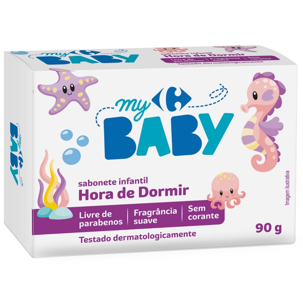 Sabonete em Barra Infantil Carrefour My Baby Hora de Dormir  90 g